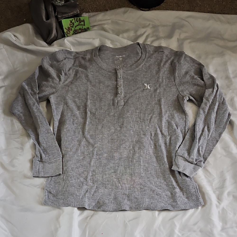 Hurley Heather Gray Thermal Top